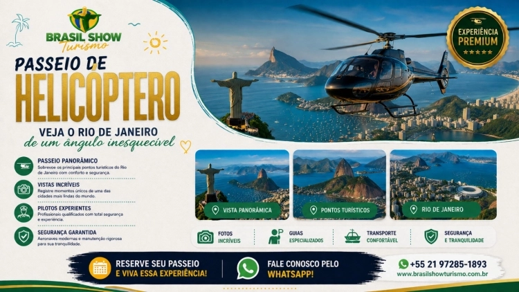 Passeio de Helic&oacute;ptero